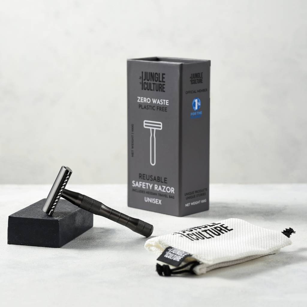 Reusable Safety Razor (Metallic Black)