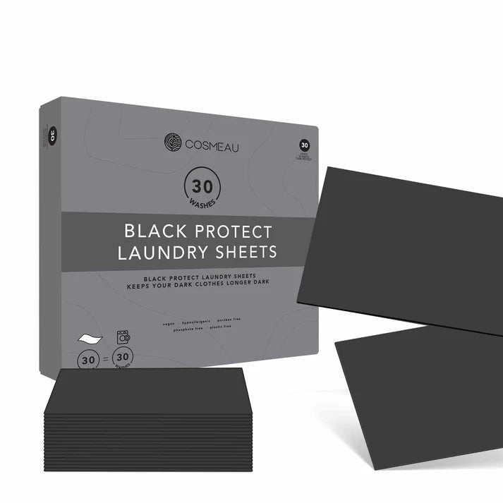 Cosmeau Black Protect Laundry Sheets – 30 Washes