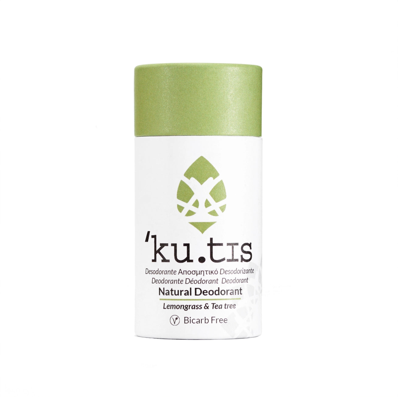 Tea Tree & Lemongrass Natural Deodorant – Bicarb‑Free, Vegan & Biodegradable (50g)