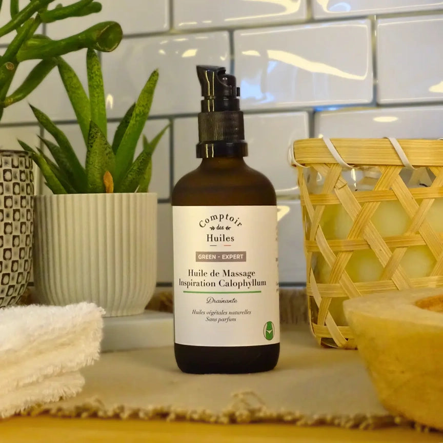 Green Expert Organic Draining Massage Oil – Calophylla – 100ml -