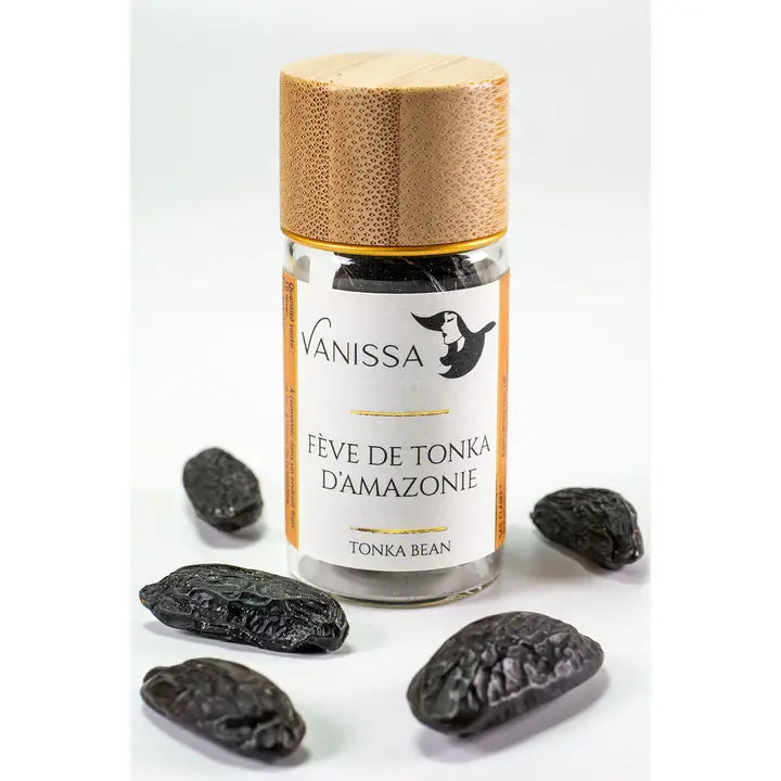 Amazonian Tonka Beans – Bottle of 10 • Gourmet Aromatic Beans for Desserts, Baking & Infusions