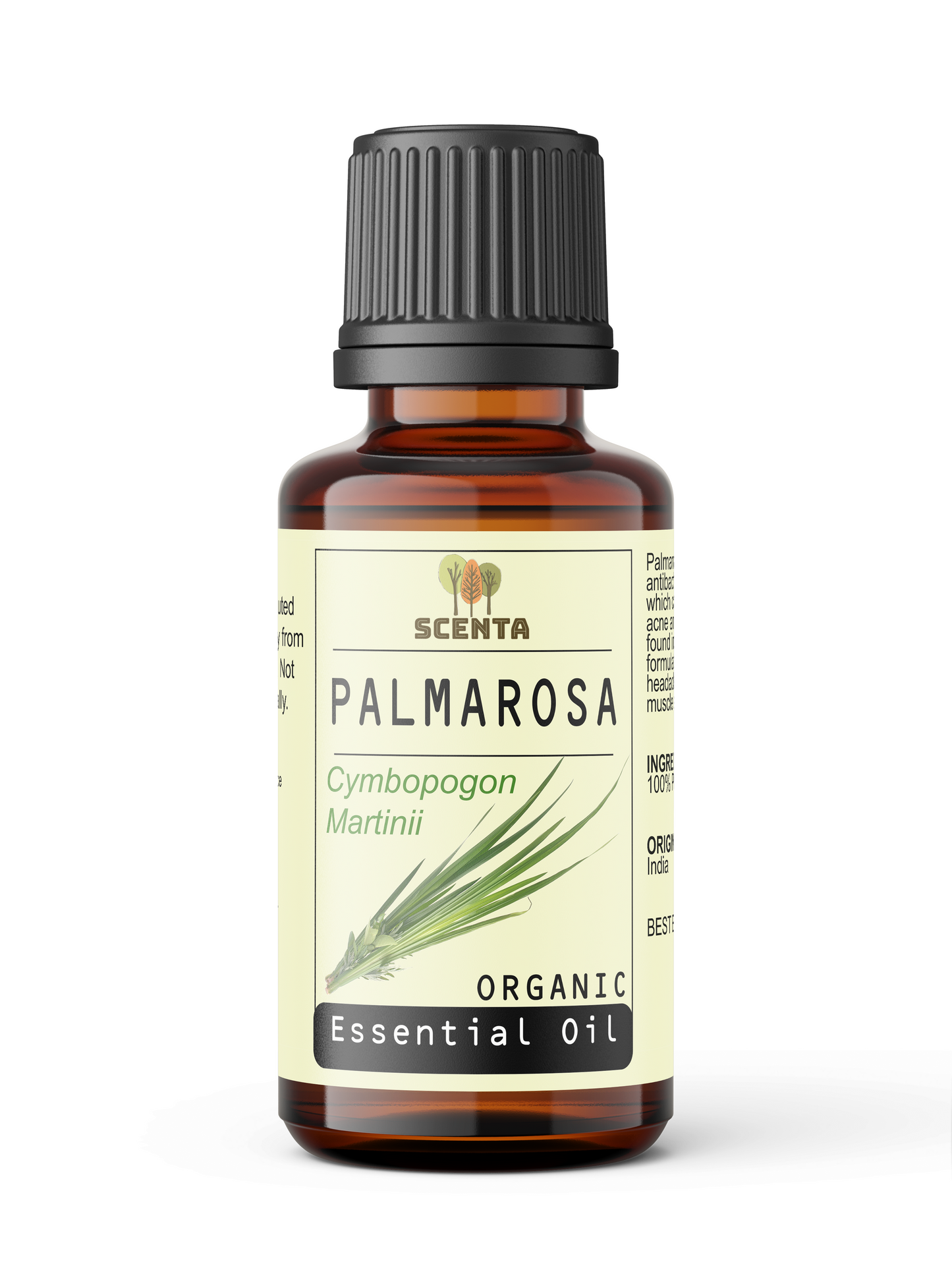 Palmarosa Organic Essential Oil 10ml - essential oil