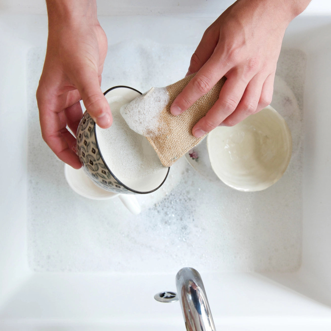 Organic Cotton & Jute Cleaning Sponge – Washable, Durable & Compostable