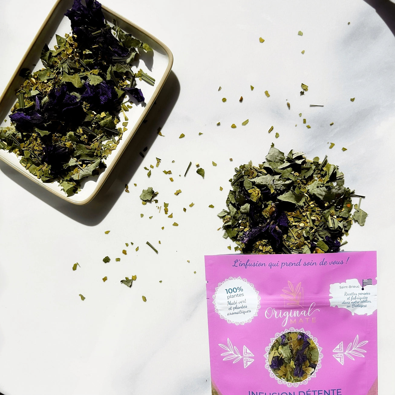 Seasonal Breton Mate Infusion – Organic Green Mate & Hand‑Harvested Local Plants