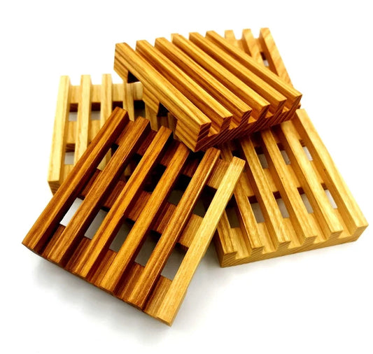Mango Wood Soap Dish – Durable Wooden Holder for Bar Soaps