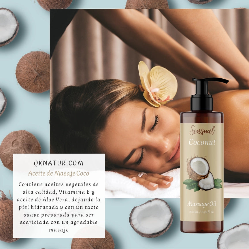 Coconut Sensual Massage Oil – 200ml - 