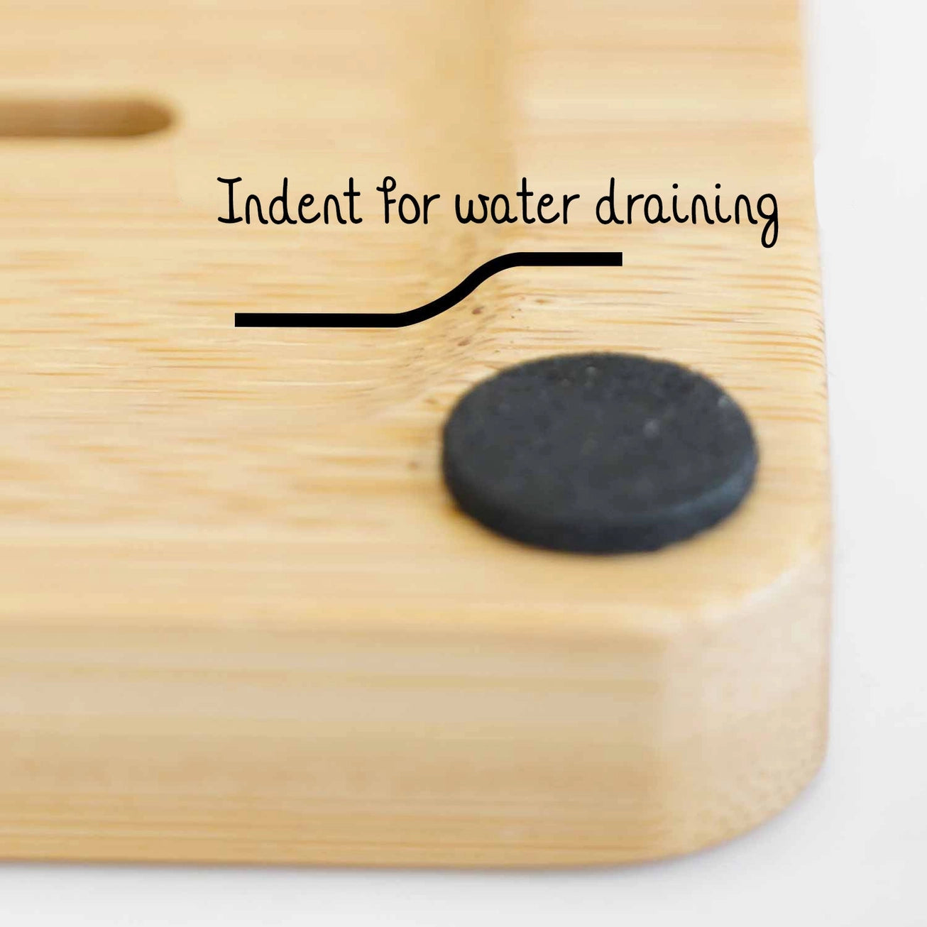 Bamboo Shampoo Bar Holder – Size M Draining Soap Dish for Bars