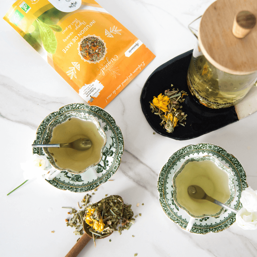 Exotic Rainforest Mate Infusion – Papaya, Pineapple & Lemongrass • Smooth & Fruity Blend