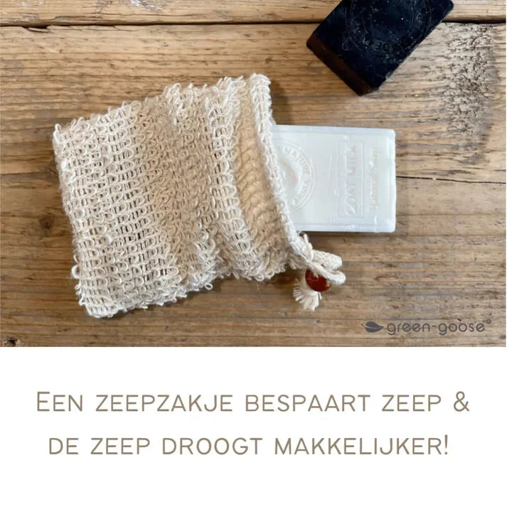 Hemp Soap Bag – Natural Exfoliating Pouch for Soap & Shampoo Bars
