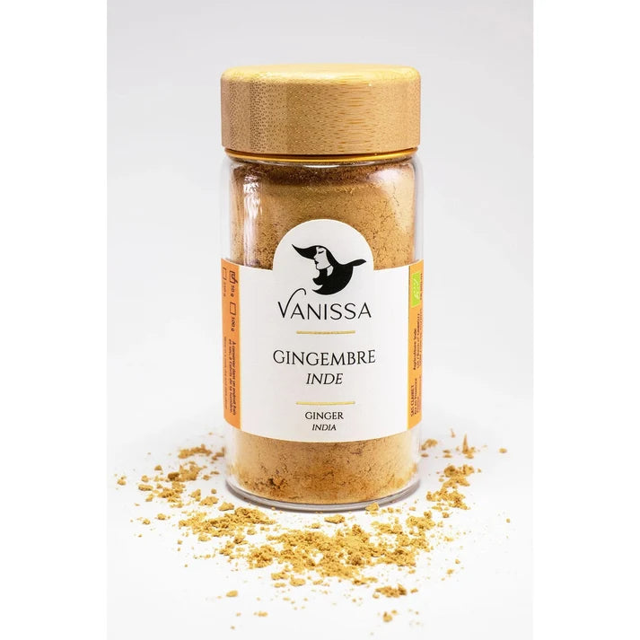 Organic Ginger Powder – 50g • Warm, Spicy & Aromatic Root for Cooking, Baking & Wellness