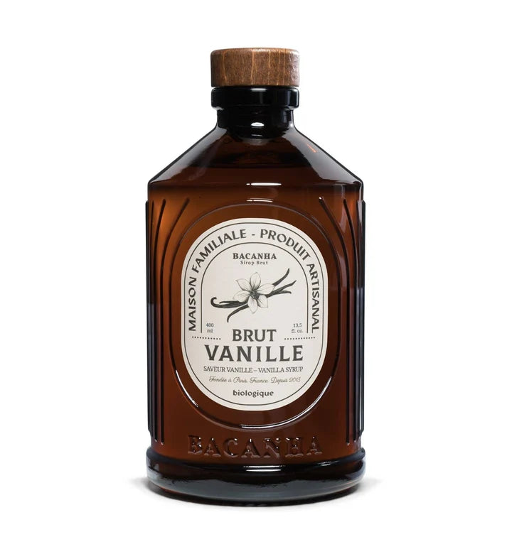 Organic Raw Vanilla Syrup – 400ml • Pure Vanilla Sweetener for Drinks & Desserts