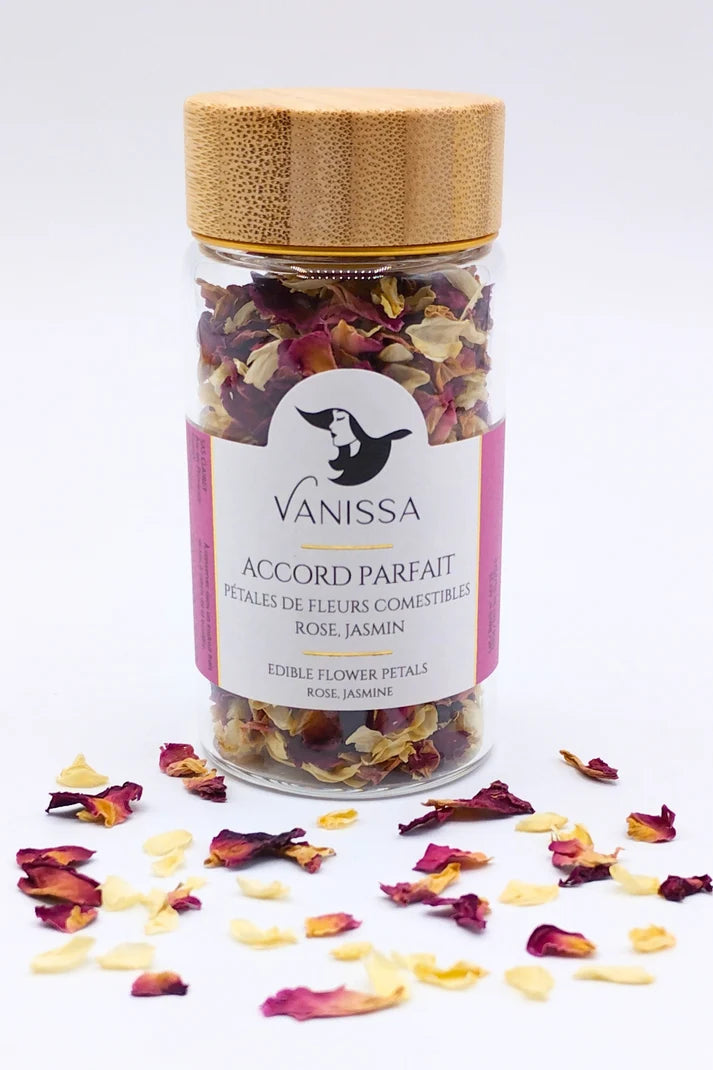 Perfect Pairing Edible Flower Petals – Jasmine • 5g • Fragrant Floral Garnish for Desserts, Tea & Culinary Decoration
