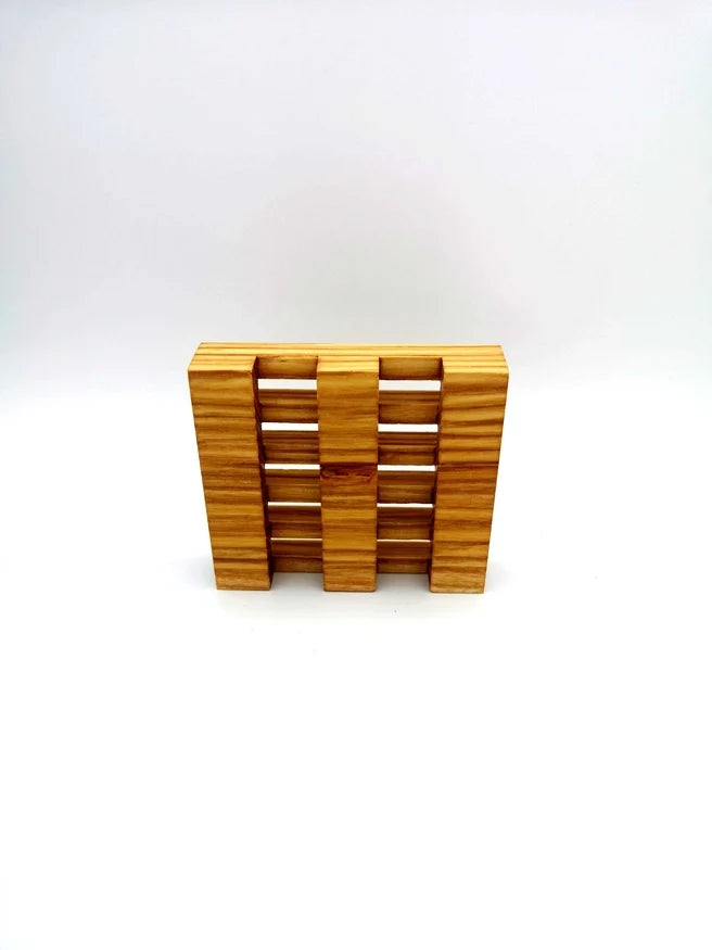 Mango Wood Soap Dish – Durable Wooden Holder for Bar Soaps - 