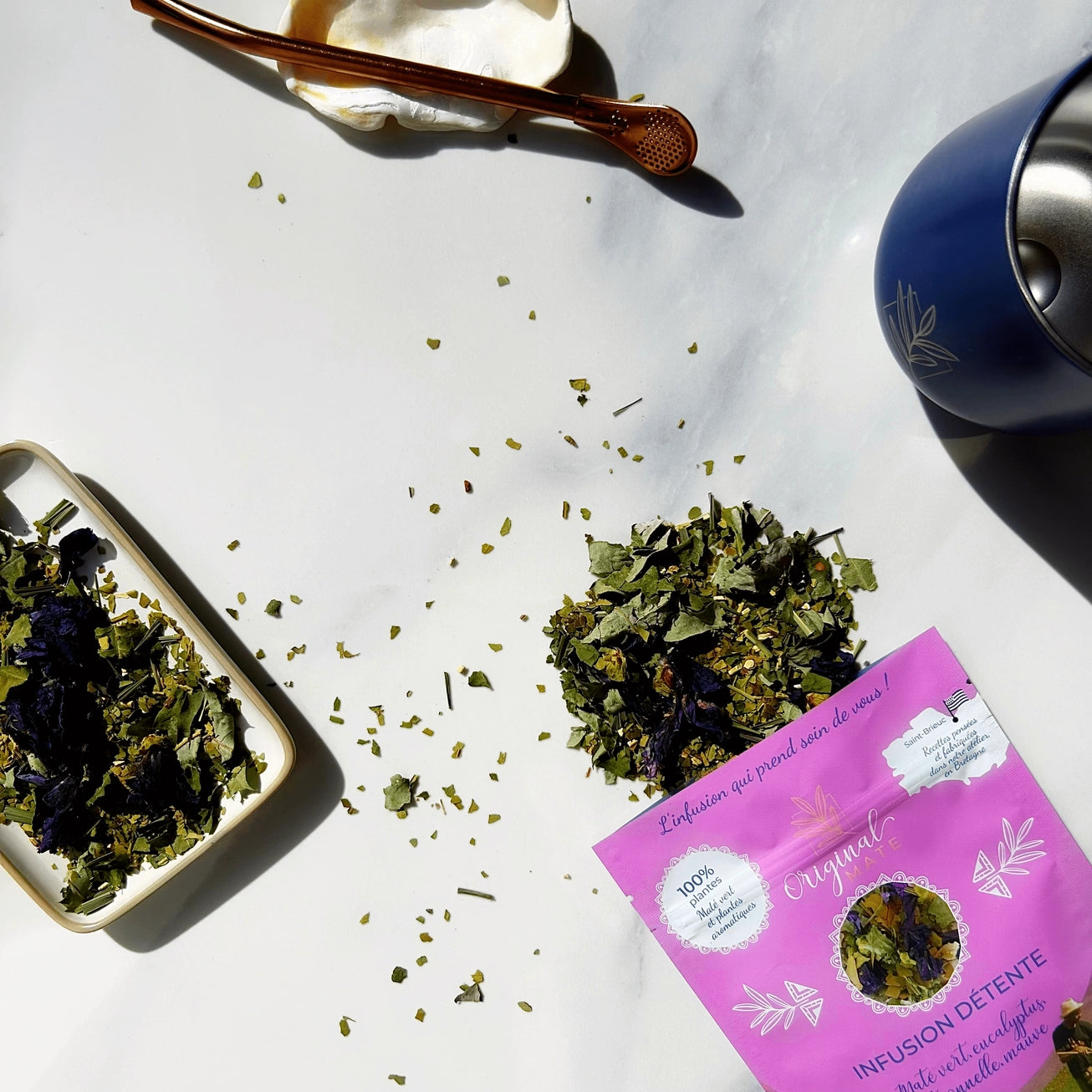 Seasonal Breton Mate Infusion – Organic Green Mate & Hand‑Harvested Local Plants