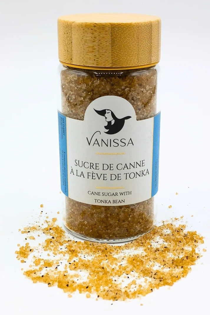 Tonka Bean Cane Sugar – 100g • Gourmet Aromatic Sugar for Desserts, Baking & Hot Drinks