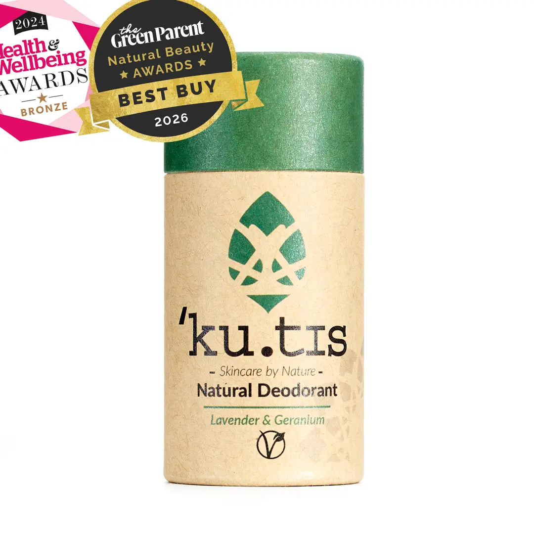 Lavender & Geranium Natural Deodorant – 100% Biodegradable Paper Tube (55g)