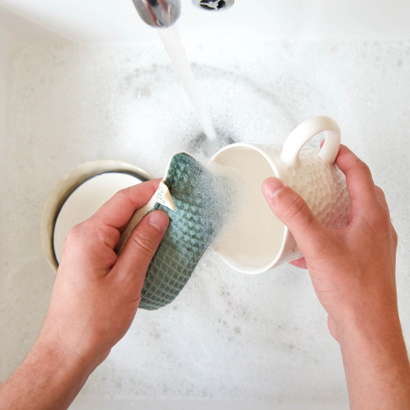 Organic Cotton & Jute Cleaning Sponge – Washable, Durable & Compostable