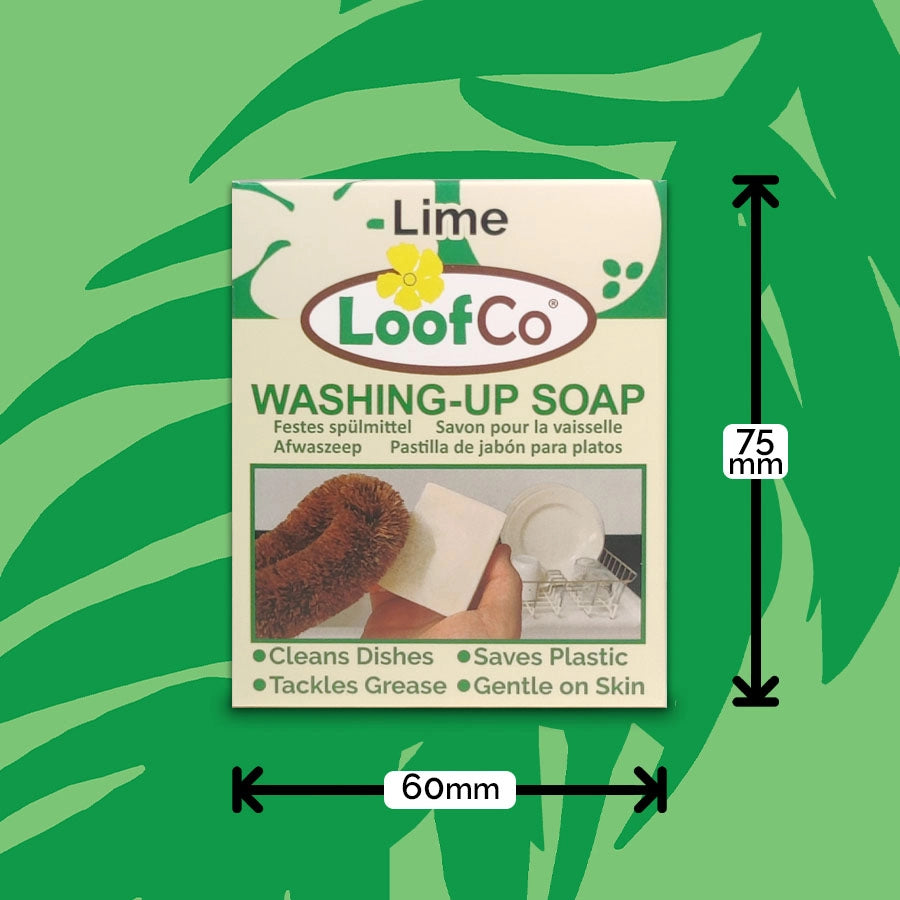 Washing‑Up Soap Bar – Plastic‑Free Dish Soap with Lime Essential Oil (100g)