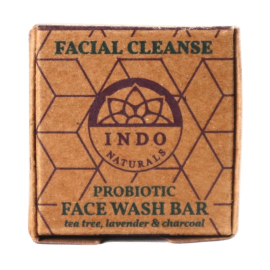 Facial Cleanse Bar – Tea Tree, Lavender & Probiotic Charcoal Cleanser 20g