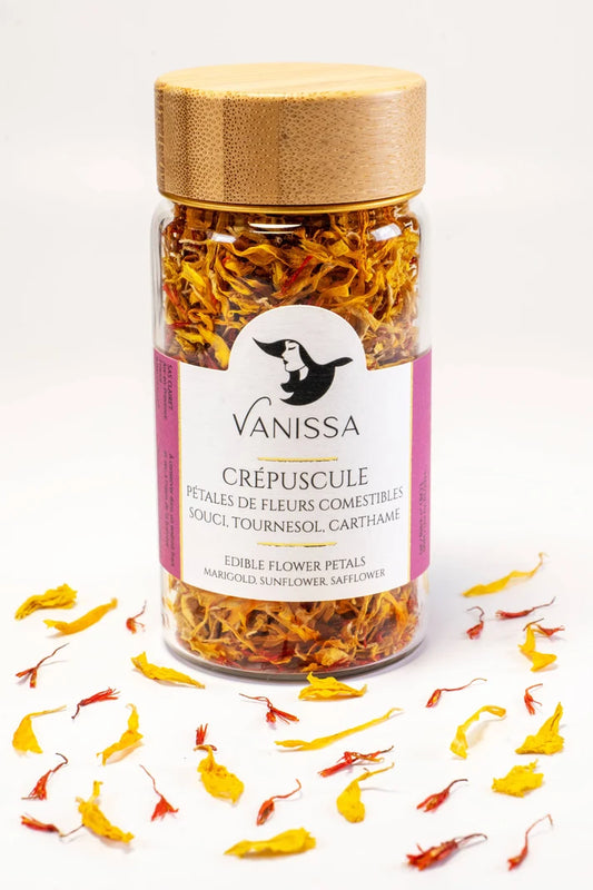 Dusk Edible Flower Petals – Calendula • 5g • Vibrant Natural Garnish for Baking, Tea & Culinary Decoration - 
