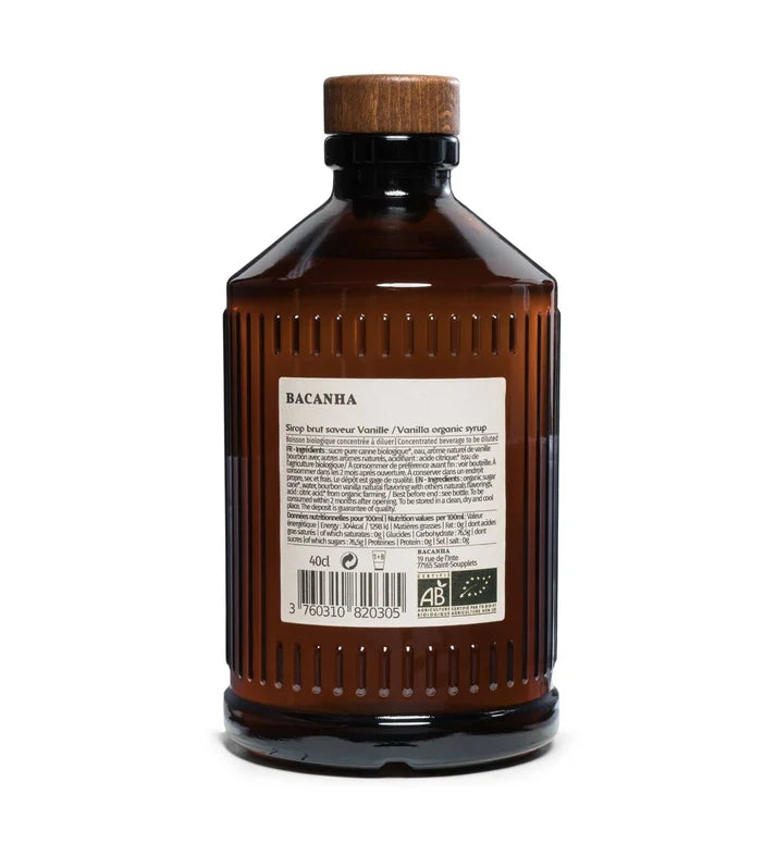 Organic Raw Vanilla Syrup – 400ml • Pure Vanilla Sweetener for Drinks & Desserts