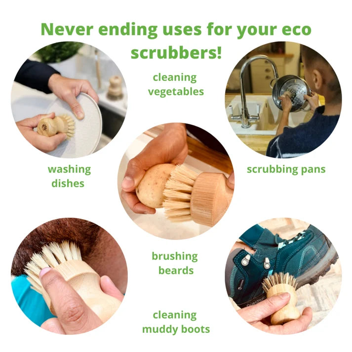 Eco‑Friendly Dish Soap & Bamboo Scrubbing Brush Gift Set • Plastic‑Free, Natural & Zero‑Waste Cleaning