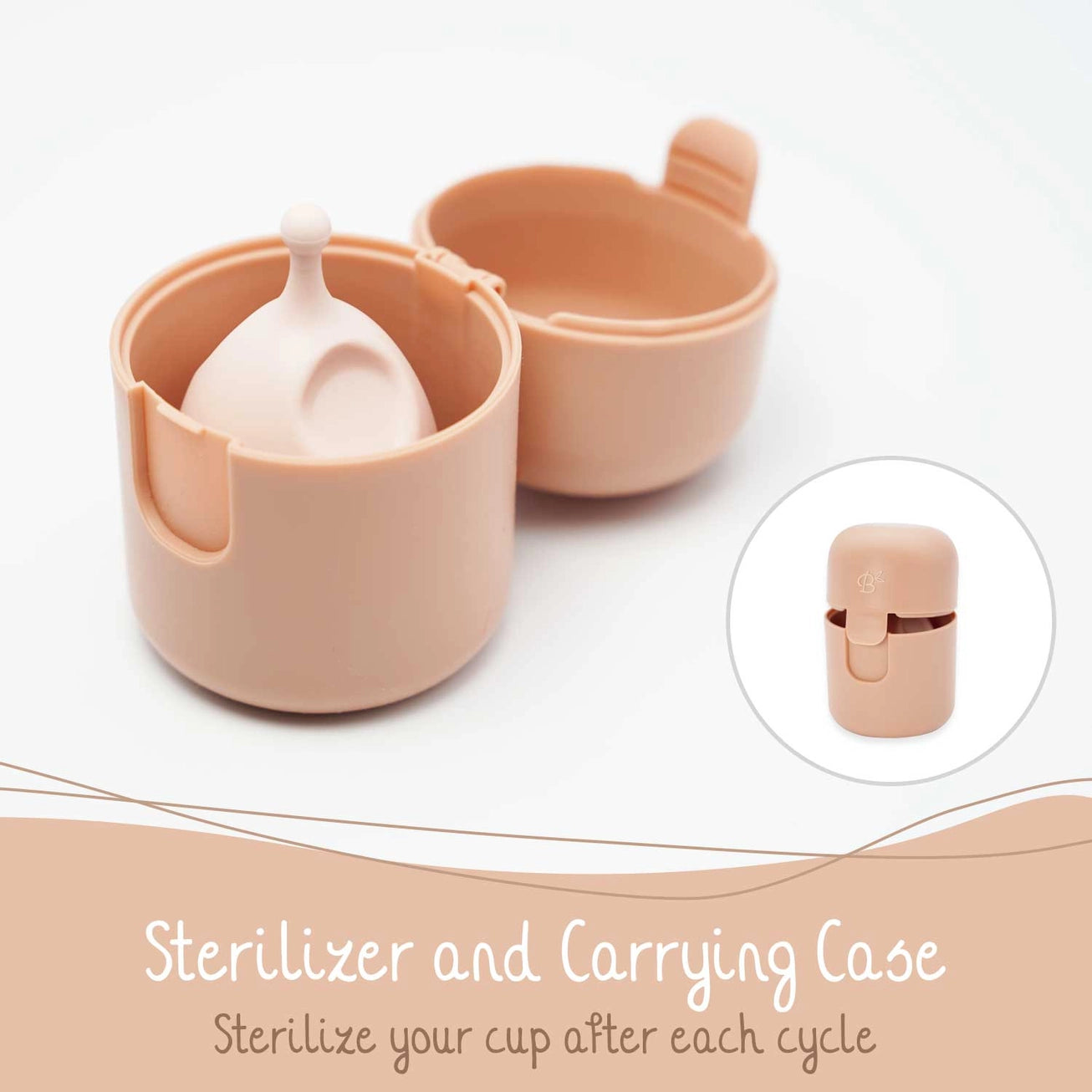 Bamboozy Menstrual Cup Set with Sterilizer V2