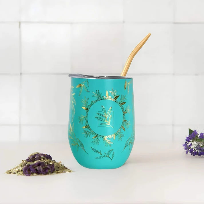 Botanica Isothermal Calabash with Bombilla – Premium Thermal Mate Cup for Tea & Coffee