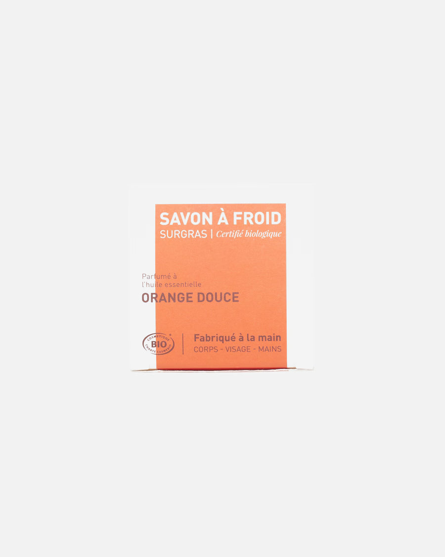 Sweet Orange Organic Soap – Cold‑Processed Superfatted Bar (9% Superfat)