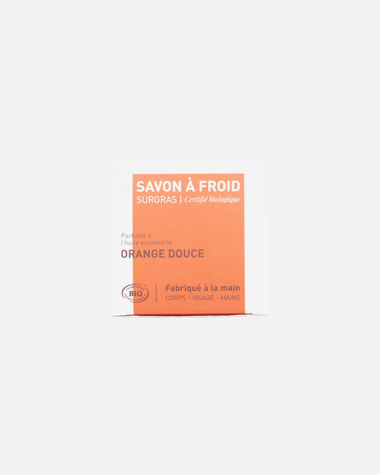 Sweet Orange Organic Soap – Cold‑Processed Superfatted Bar (9% Superfat)