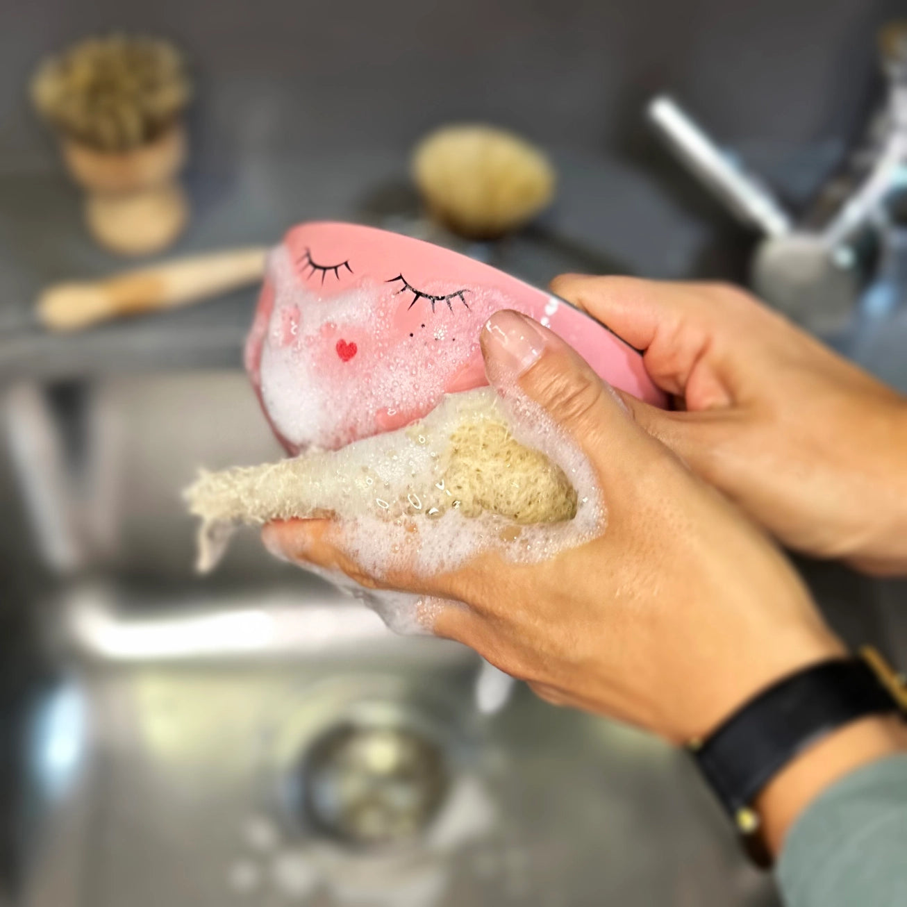 Loofah Dish Sponge – Natural Luffa Scrubber for Zero‑Waste Cleaning