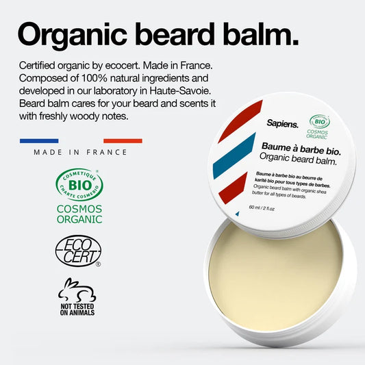 Organic Beard Balm (Fresh X Woody) - 