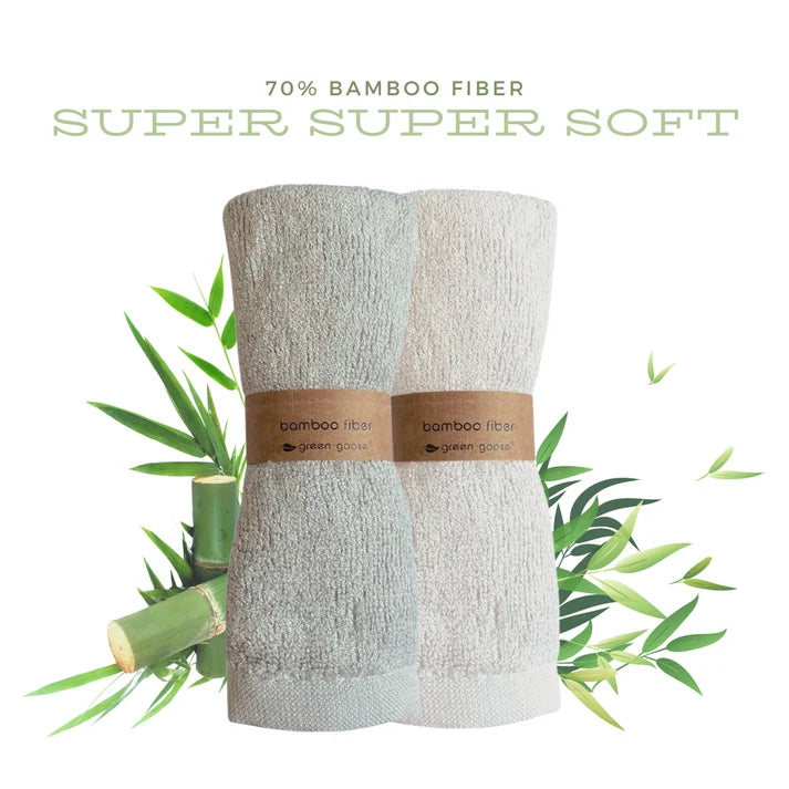 Bamboo Washcloths Duo – Ultra‑Soft, Eco‑Friendly & Oeko‑Tex Certified