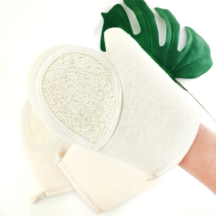 Natural Loofah Body Scrub Glove – Organic, Plastic‑Free Exfoliating Bath Accessory