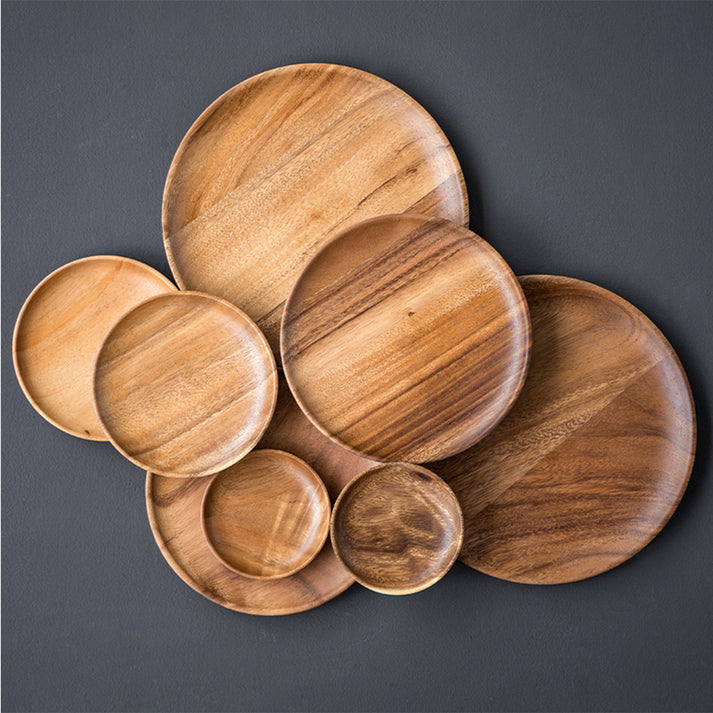 Acacia Plate • Eco‑Friendly, Durable & Naturally Beautiful Wooden Tableware