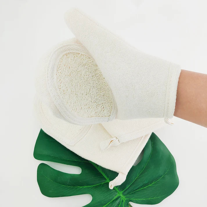 Natural Loofah Body Scrub Glove – Organic, Plastic‑Free Exfoliating Bath Accessory