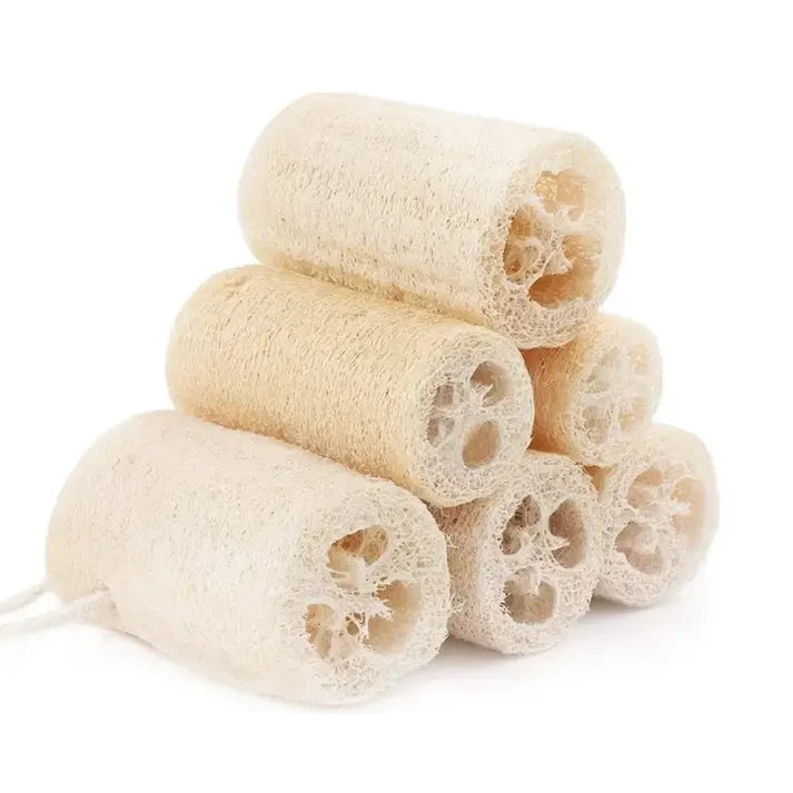Natural Loofah Exfoliating Sponge Pad – Organic, Plastic‑Free Body & Home Scrubber