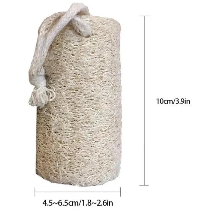 Natural Loofah Exfoliating Sponge Pad – Organic, Plastic‑Free Body & Home Scrubber