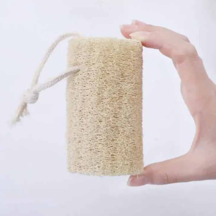 Natural Loofah Exfoliating Sponge Pad – Organic, Plastic‑Free Body & Home Scrubber