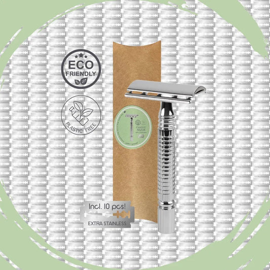 Classic Razor Silver with 10 Blades - 