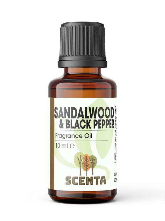 Sandalwood & Black Pepper Fragrance Oil 10ml