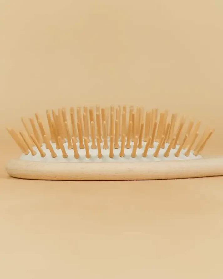 Wooden Pins Hairbrush – Natural, Anti‑Static & Gentle Detangling for All Hair Types
