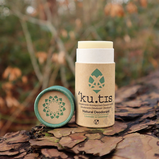 Lavender & Geranium Natural Deodorant – 100% Biodegradable Paper Tube (55g) - 