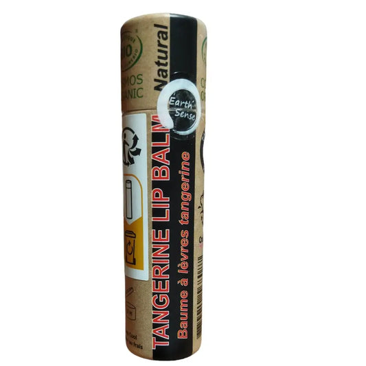 Organic Tangerine Lip Balm – Fresh Citrus Moisture in 100% Paper Packaging (15ml) - 