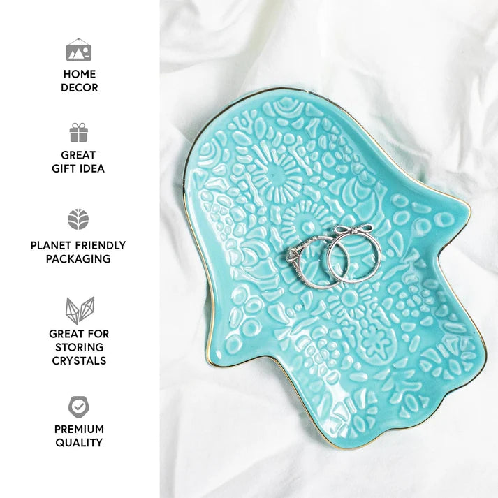 Hand Jewellery Dish – Ceramic Trinket Holder for Rings & Small Items