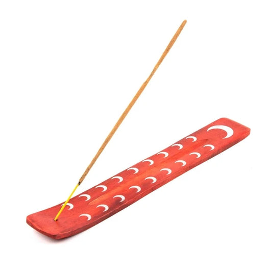 Burgundy Incense Holder • Handcrafted, Minimalist & Eco‑Friendly Home Fragrance Accessory