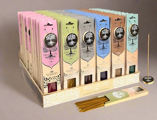 Tree of Life Incense Set with Holder – 30 Aromatic Sticks