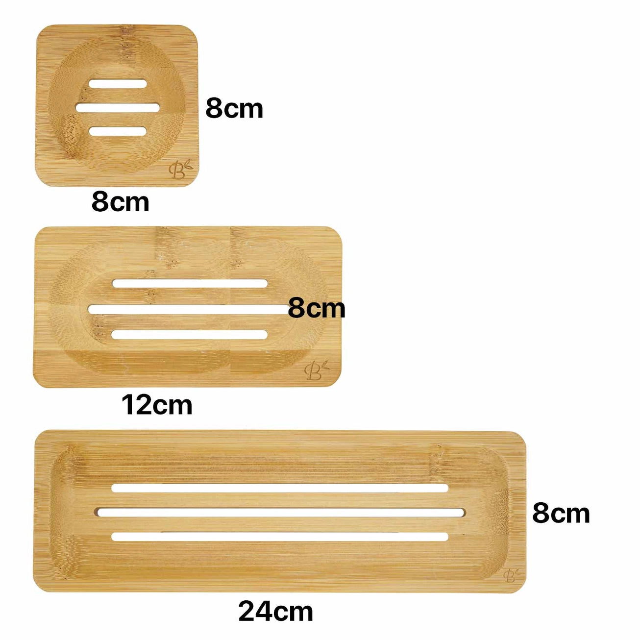 Bamboo Shampoo Bar Holder – Size M Draining Soap Dish for Bars