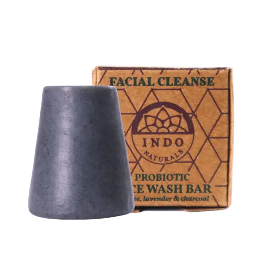 Facial Cleanse Bar – Tea Tree, Lavender & Probiotic Charcoal Cleanser 20g