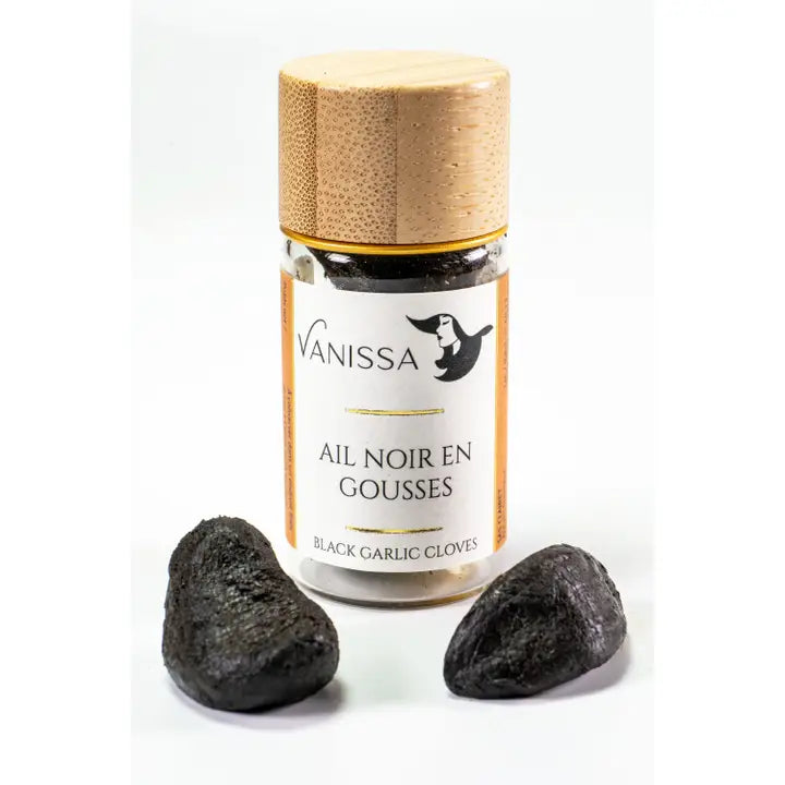 Black Garlic Cloves – 15g • Sweet, Umami‑Rich Fermented Garlic for Cooking & Wellness